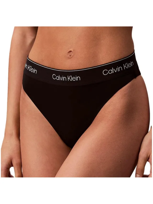 Calvin Klein Jeans tanga slip zwart