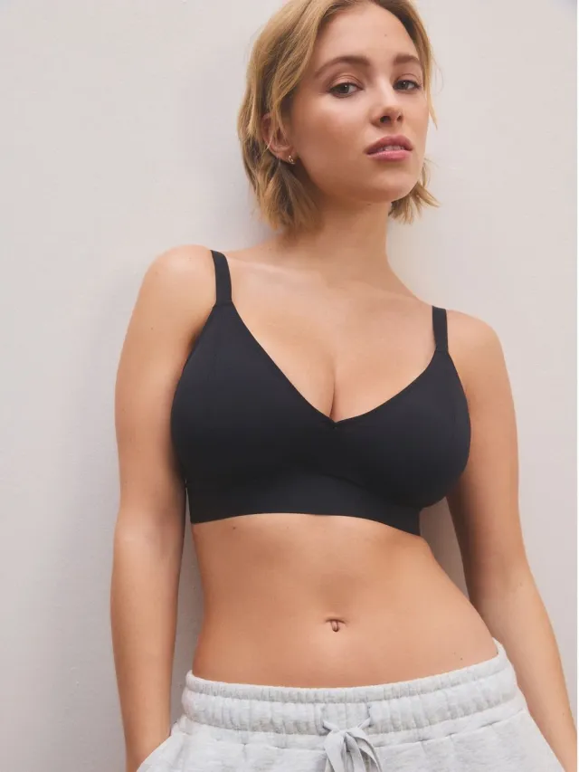 Next Dames - DD+ Ultimate Comfort Bralettes zonder beugel 2 verpakking - Zwart Black/Nude