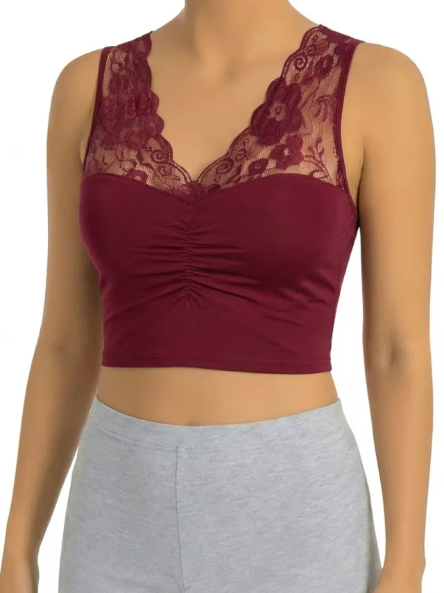 OTS Damesbralette Bordeauxrood