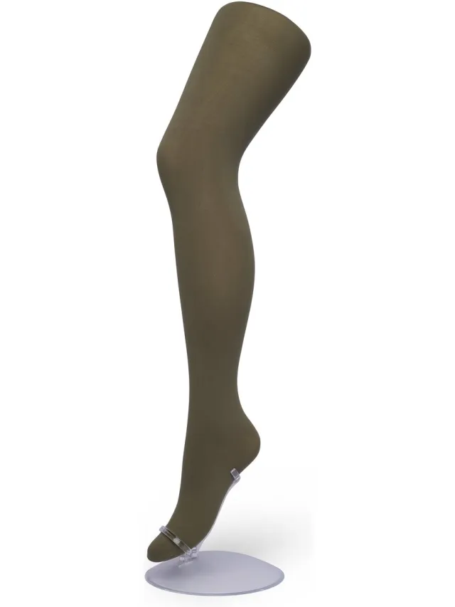 Bonnie Doon Opaque Comfort Panty 40 Denier Olijf Groen Dames maat 36/38 S - Extra brede Comfort Boord - Tekent Niet - Kleedt Mooi af - Mat Effect - Gladde Naden - Maximaal Draagcomfort - Donker Groen - Olijf - Olive - BN161911.304