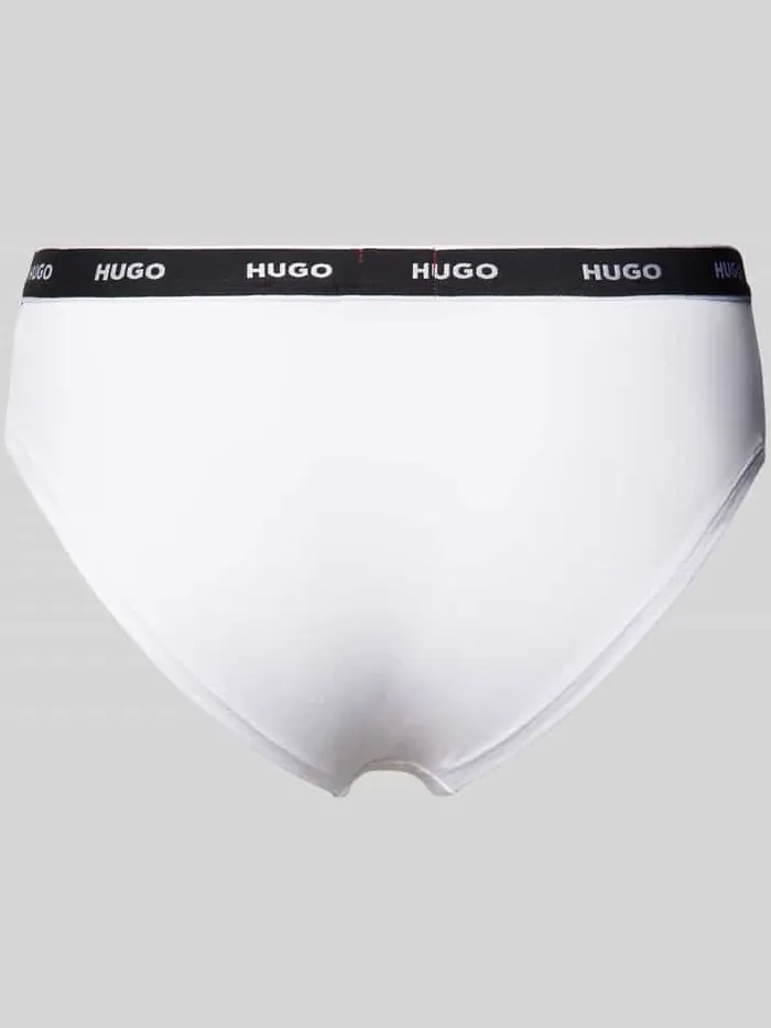 Hugo Slip met elastische band met label in een set van 3 stuks rood, foto 3