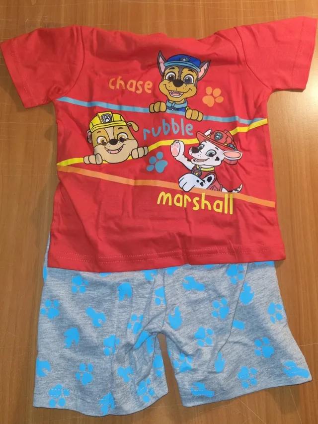 Nickelodeon Paw Patrol shortama / pyjama team Patrol rood/grijs Multi