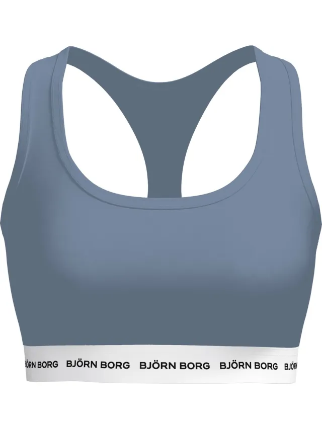 Björn Borg dames Logo Soft Top - bralette (1-pack) - blauw