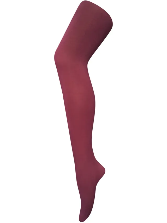 Sock Snob Dames 80 denier ondoorzichtige effen gekleurde panty's - Bordeaux Bordeauxrood