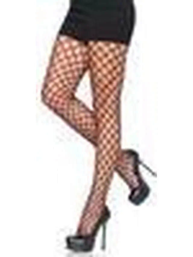 Leg Avenue Sharp Edge scale net pantyhose ["Zwart"]