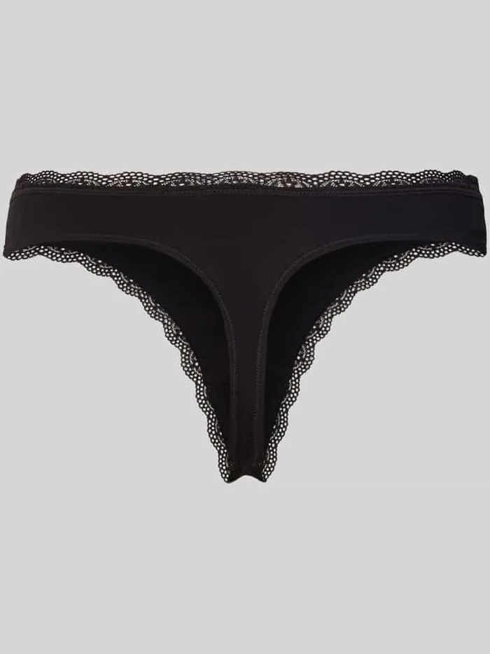 Dorina String met strikdetail in Set van 5 Zwart