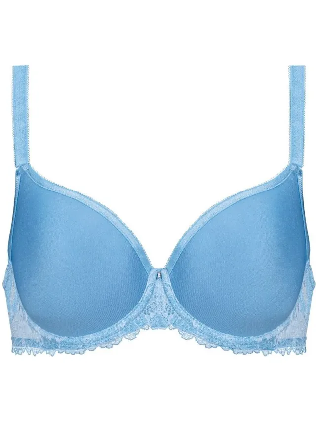 Mey Spacer BH met beugel - Luxurious - Full Cup kanten bh - Luxe bh met goede ondersteuning - 90E - Blauw