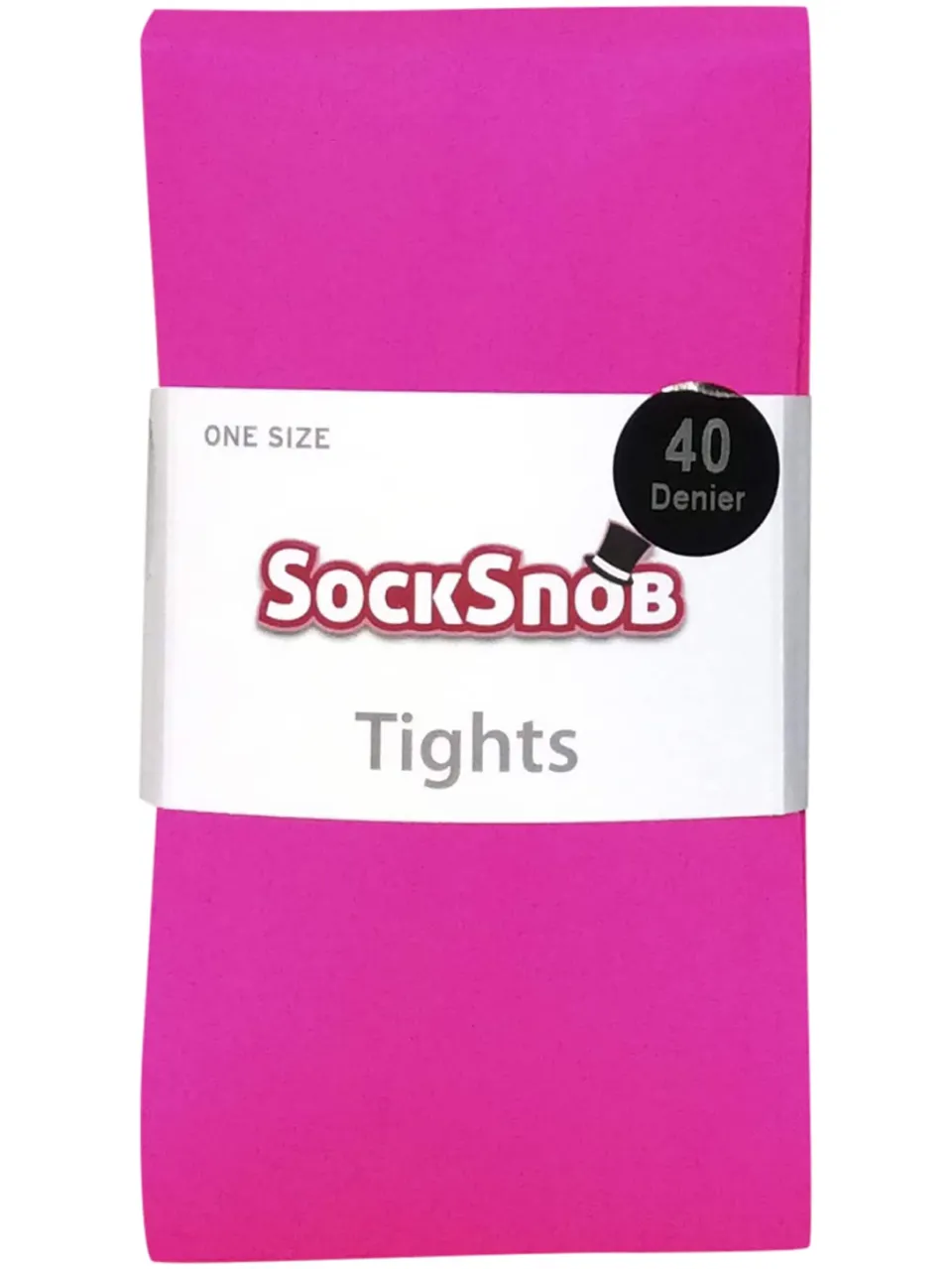 Sock Snob Dames 40 denier nieuwigheid kleurrijke neon panty's - Neon Roze, foto 2