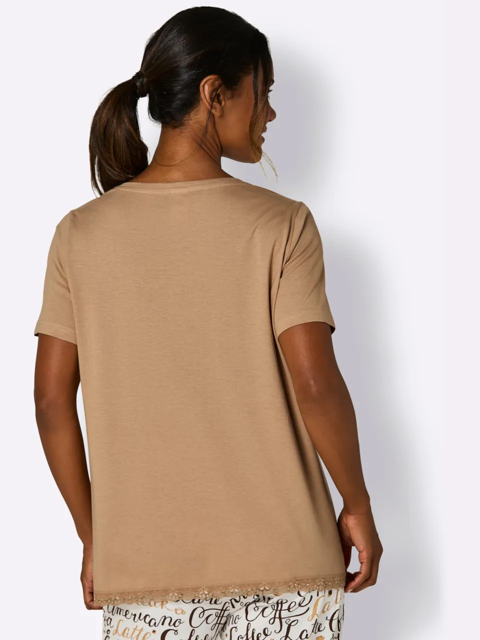 Pyjama-Shirt camel