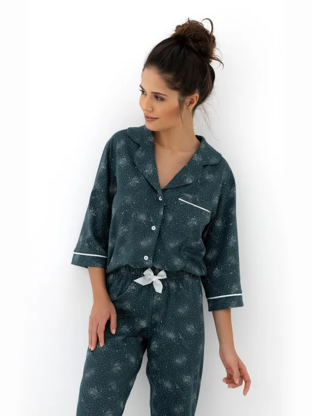 S& Sensis Sensis Katoenen Dames Pyjama SYDNEY 36 / Groen