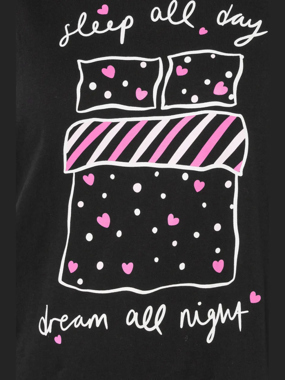 Yours Zwart 'Sleep All Day' Maxi Slaapshirt Nachthemd-48, foto 5