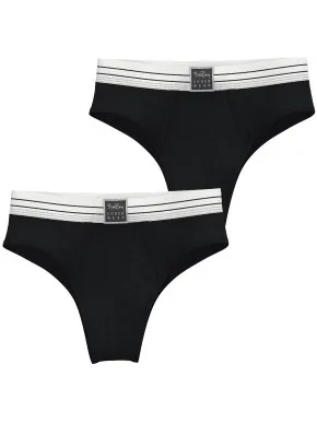 Björn Borg Original High Waist Briefs slip zwart