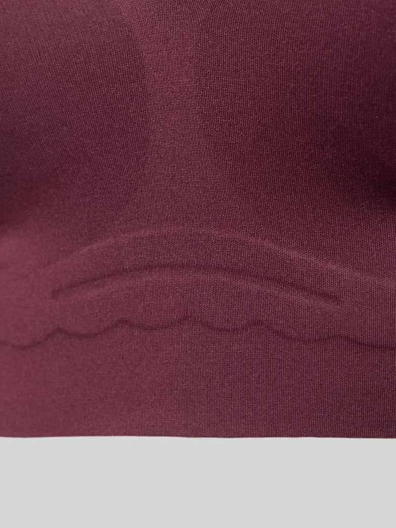 SKINY Bandeautop met golvende zoom model 'SENSATION' bordeaux, foto 3