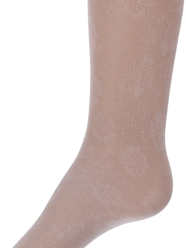 Ewers Panty wit met bloemmotief-122/128