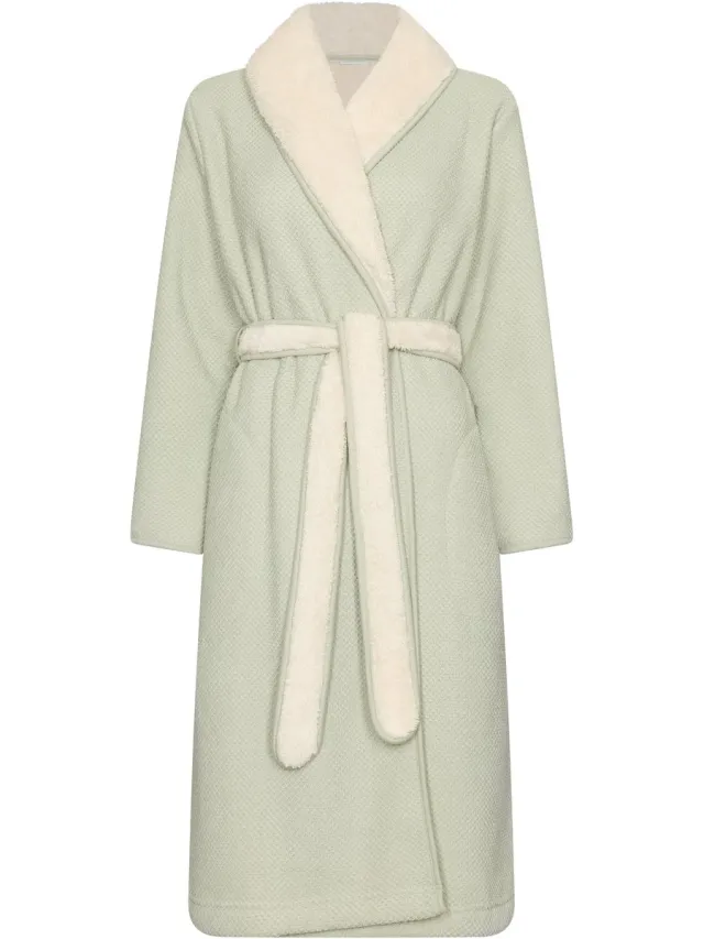 Pastunette Badjas - Sage Serenity - Fleece - Lichtgroen
