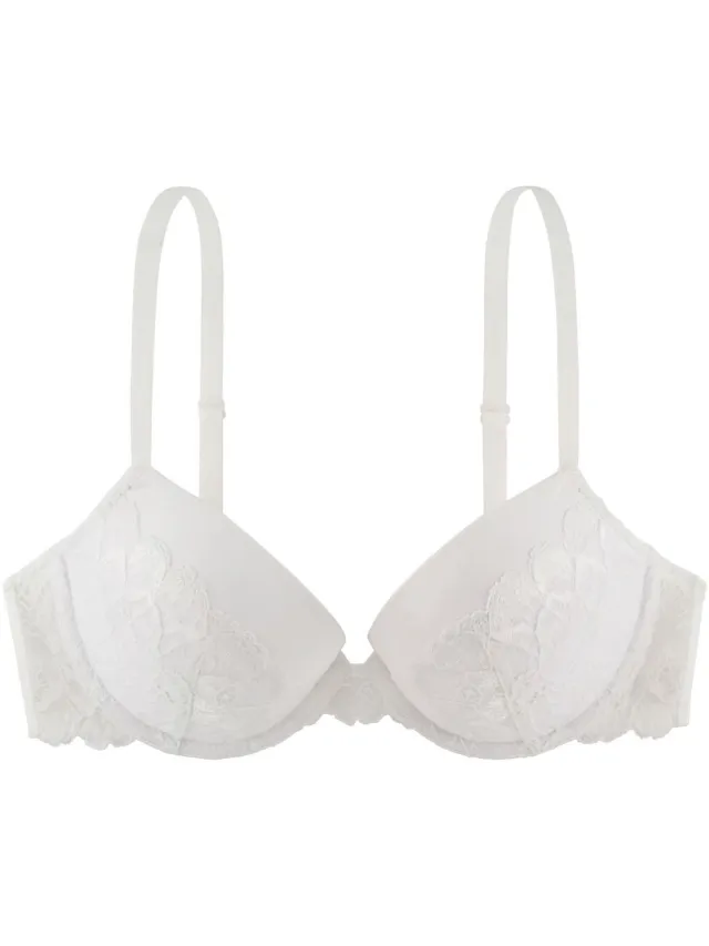 Dorina Kanten beugel BH met vulling - Claire - Bh met vulling en 3/4 cups - Betaalbare bh - 75D - Wit