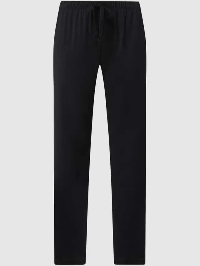 Hanro Comfortbroek van gemerceriseerd katoen, model 'Cotton Deluxe' zwart, foto 2