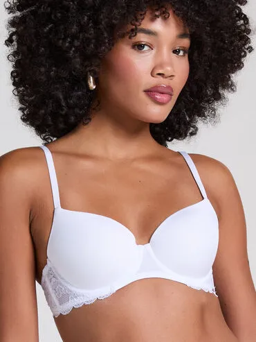 Hunkemöller Voorgevormde beugel bh Angie Wit