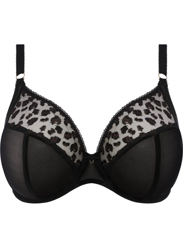 Elomi NAMRAH UW BANDLESS PLUNGE Dames Beha - JET - Maat 90G (EU) Zwart
