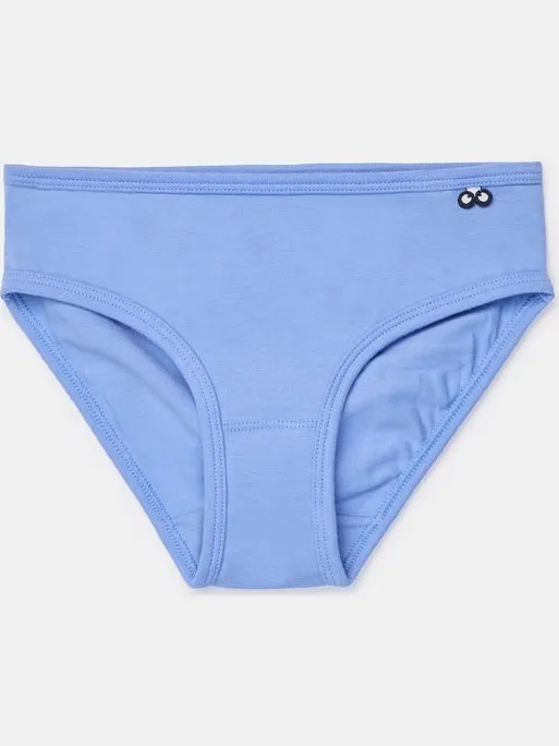 Woody Duopack Slips - Bolletjes Print Blauw - 16 jaar wit/blauw