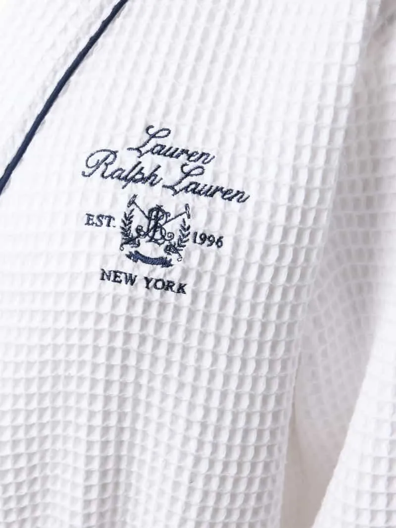 Lauren Ralph Lauren Regular fit badjas van katoenmix wit, foto 3