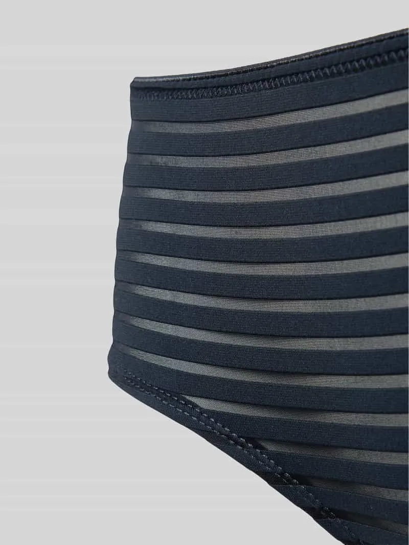 Marc O'Polo Panty met streepmotief marineblauw, foto 3