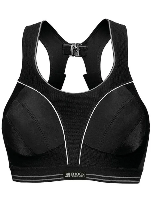 Shock Absorber Ultimate Run Bra Zwart