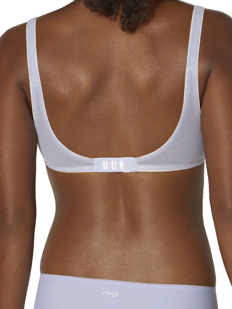 Sloggi Damen Oxygene Infinite Soft Bra 10201738 BH ohne Bügel grijs, foto 2