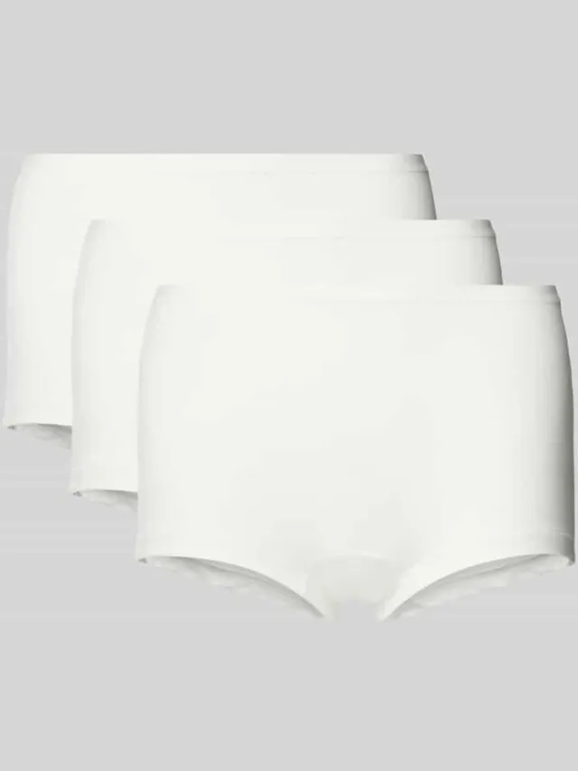 Sloggi Broek met labelprint in een set van 3 stuks, model 'GO DAILY' offwhite
