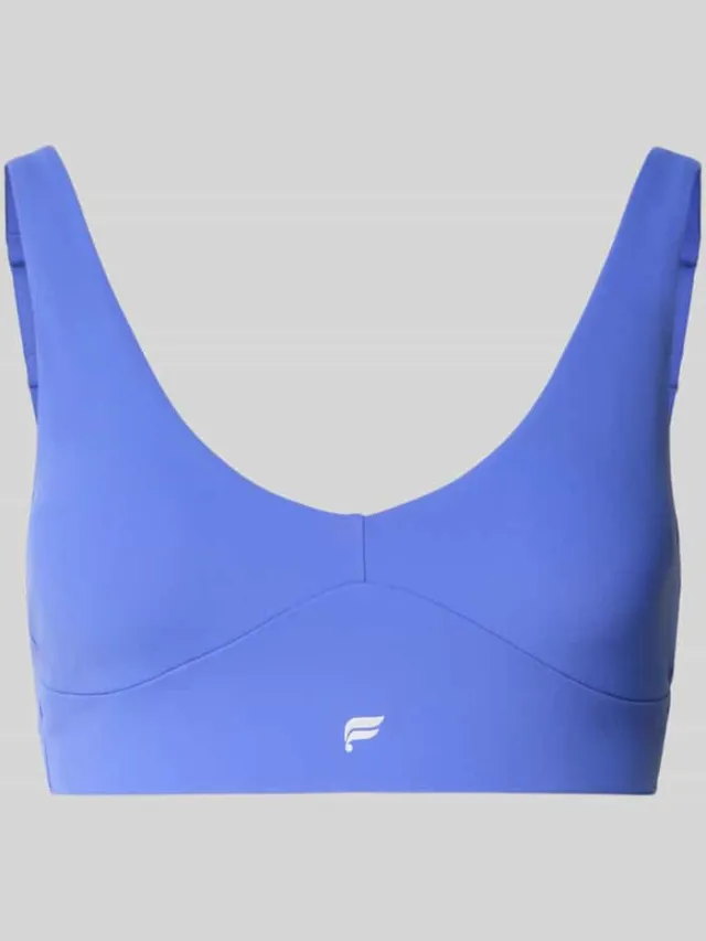 Fabletics Bustier met Labelprint Model 'PURELUXE LONGLINE' Blauw