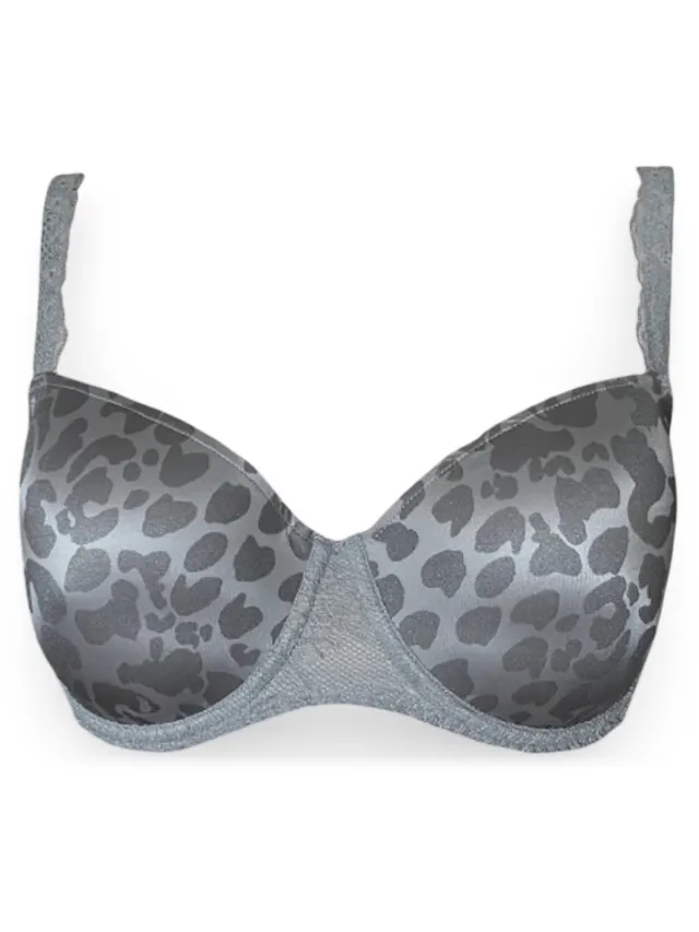 PrimaDonna Twist Cobble Hill Voorgevormde Balconette Bh 0242292 Fifties Grey - maat EU 70E / FR Grijs
