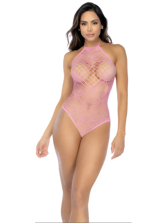 Mapalé Roze Hartjes Visnet Body Met Strass
