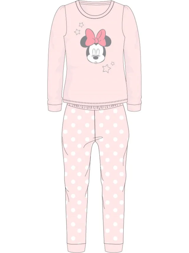 Minnie Mouse Pyjama - 2-delig - Heerlijk warm en zacht-128 - 6/8 jaar Roze