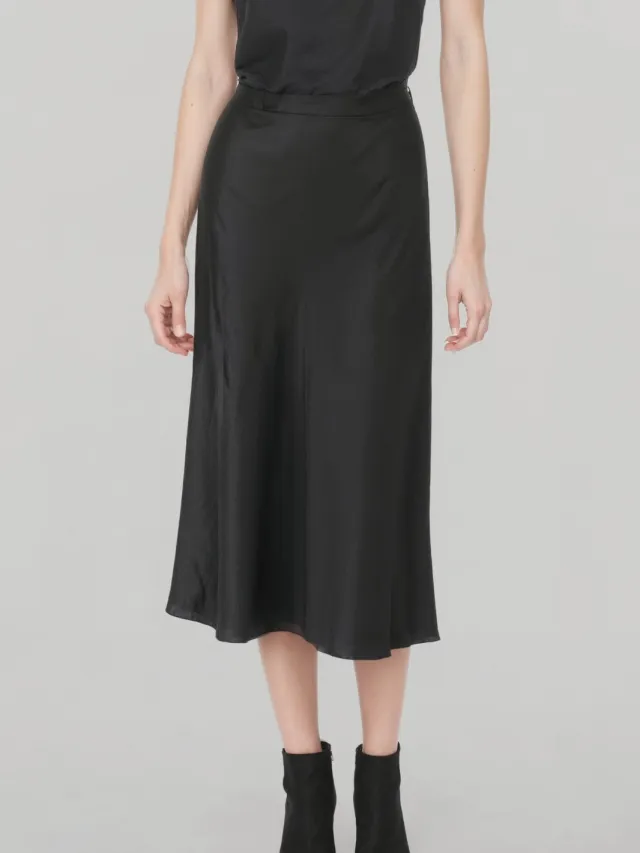 Neu Nomads dames vegan Rok Column Midi Zwart, foto 2