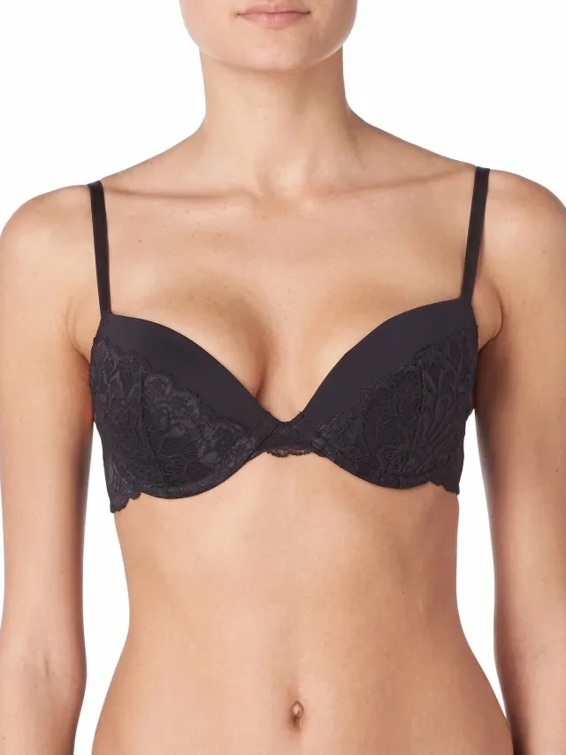 Dorina Kanten beugel BH met vulling - Claire - Bh met vulling en 3/4 cups - Betaalbare bh - 70D - Zwart