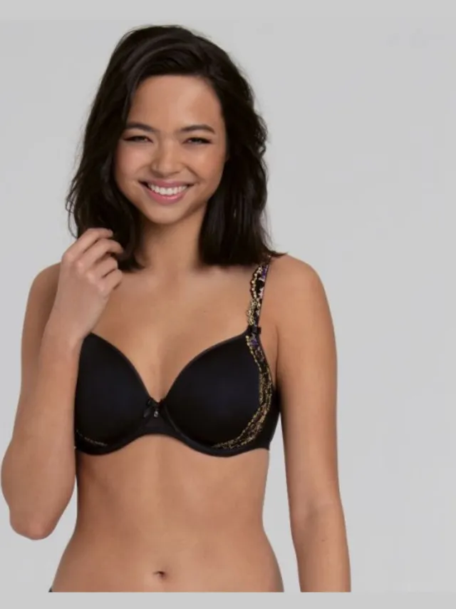 Rosa Faia Colette Spacer BH Zwart Zwart