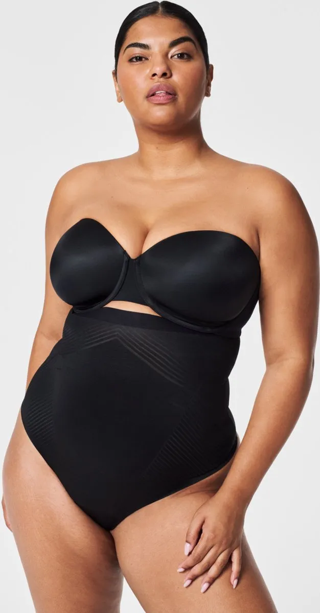 Spanx SPANXshape™ Invisible High-Waisted Thong - Zwart Black