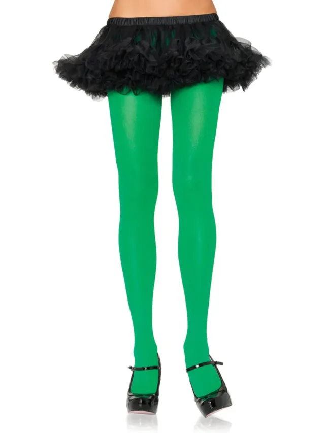Leg Avenue Nylon opaque pantyhose ["Groen"]