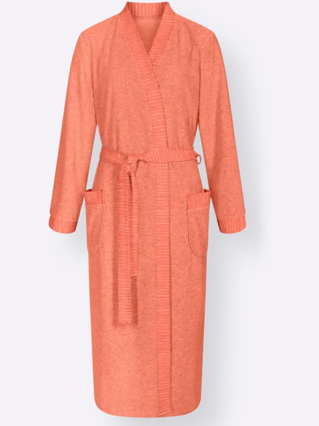 badjas kimono abrikoos apricot, foto 2