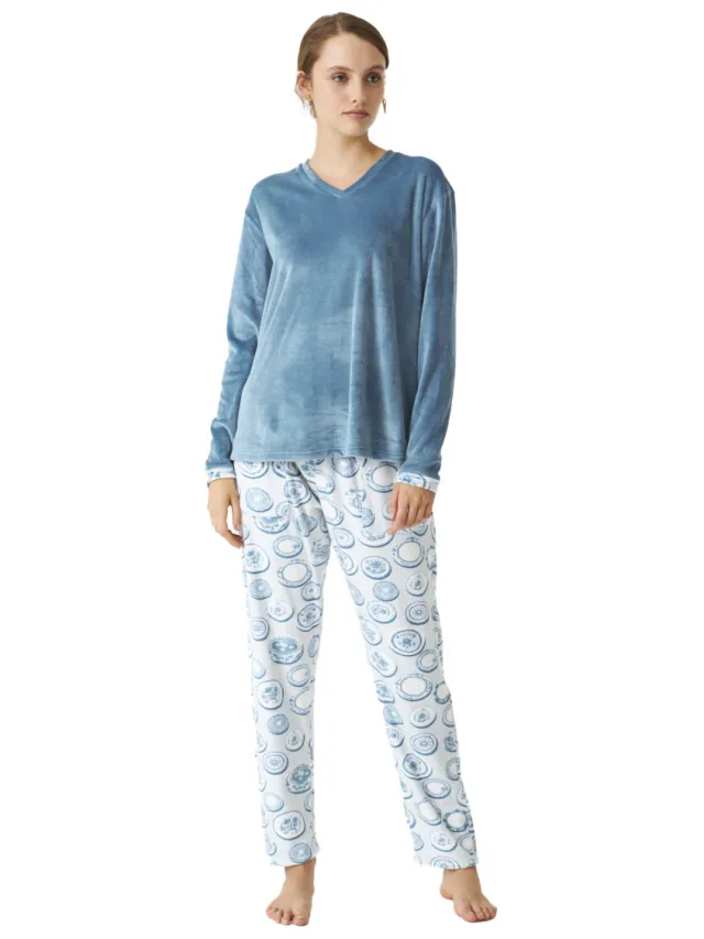J and J Brothers J&j Brothers JJB4 pyjamaset blauw
