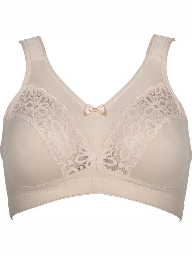 Elbrina beugelloze Vrouwen Beha - Powder Poeder
