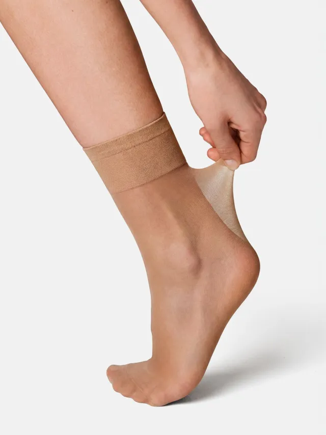 HEMA Pantysokken antiladder 20 denier mat - 2 paar beige (beige)