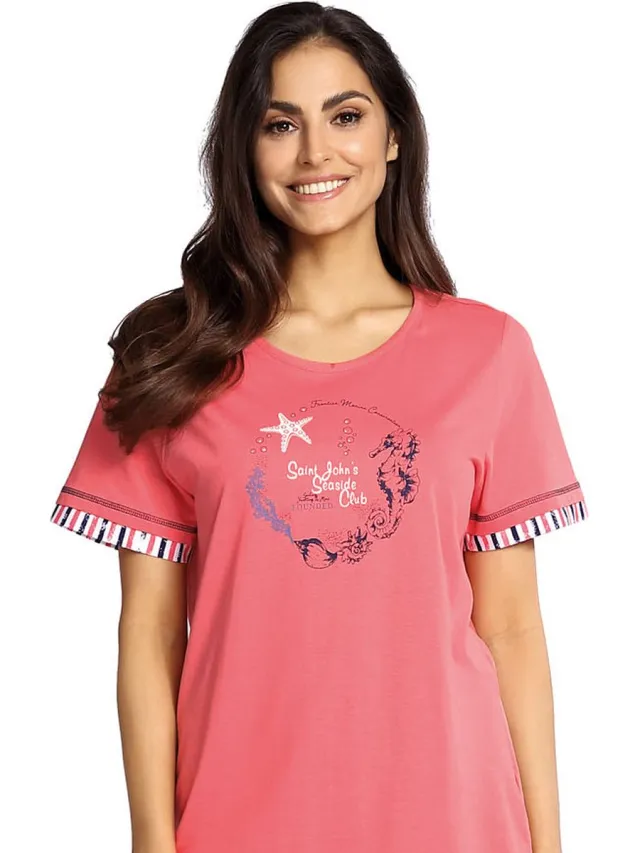 Comtessa Dames Shortama 'Seaside Club' - Roze