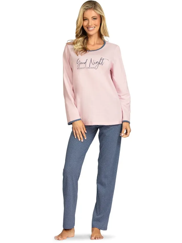 Comtessa Dames Pyjama 'Dream Time' Roze