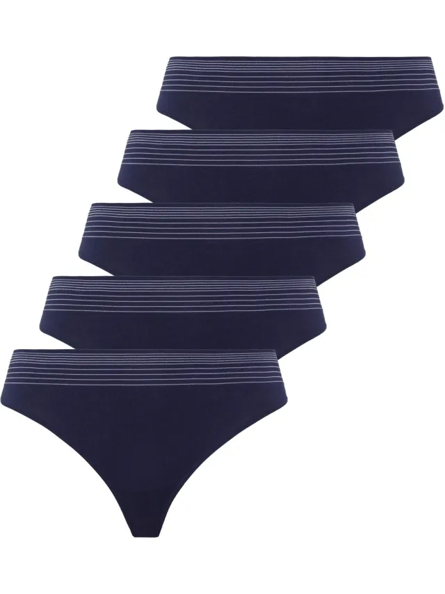 BeeDees Boxer-String Comfee String (5-er Pack) Naadloos dunkelblauw