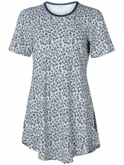 Lady Avenue Bamboo Big-Shirt Versch.kleure/Patroon