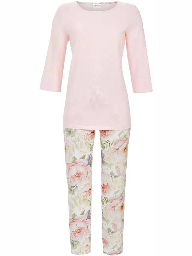 Ringella Roze rozen pyjama Ringella - Roze - Maat - 52