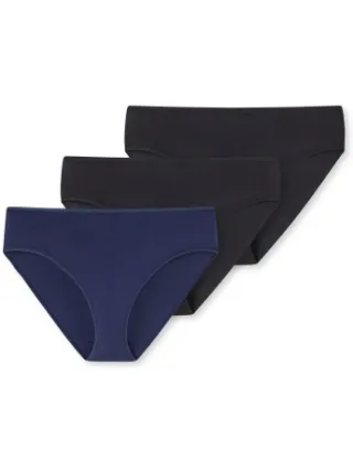 Schiesser Cotton Essentials Tai slips Blauw,Versch.kleure/Patroon,Roze,Zwart