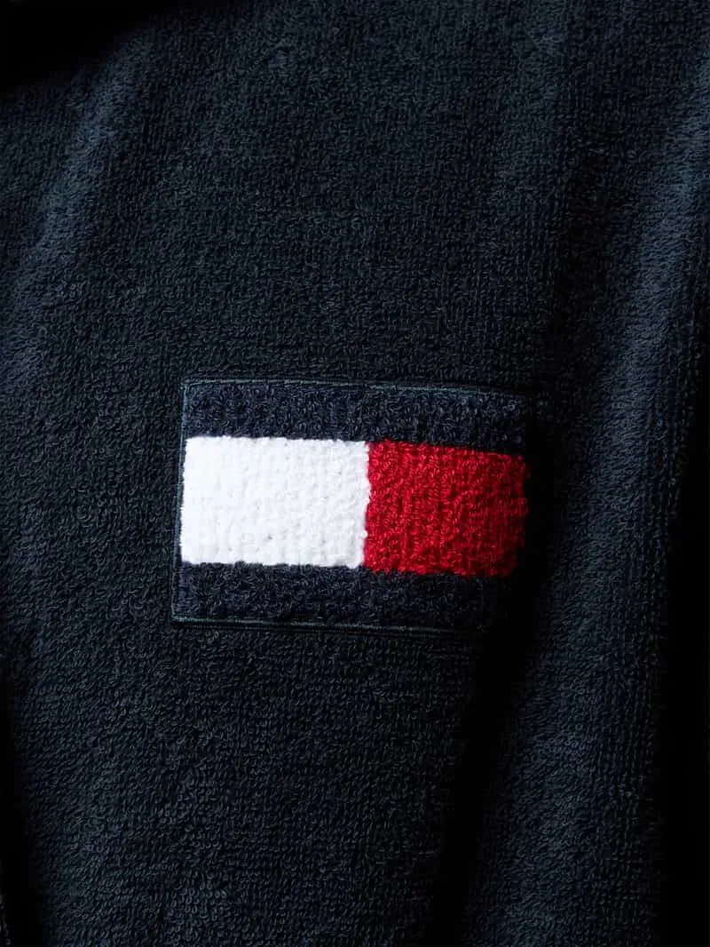 Tommy Hilfiger Badjas van puur katoen donkerblauw, foto 2