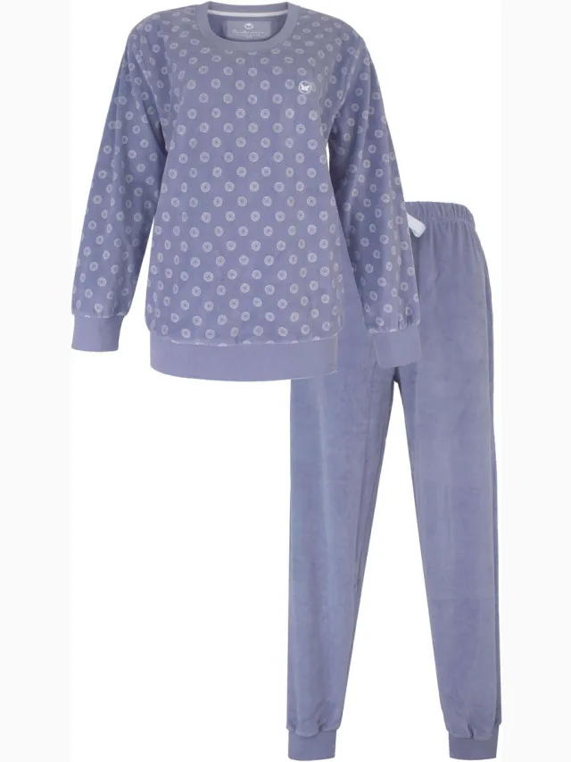 Tenderness Dames Pyjama - Velours - Lila